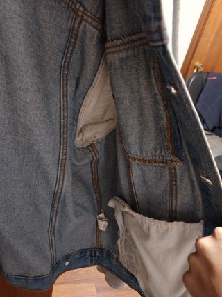Chaqueta Vaquera con Capucha Talla L