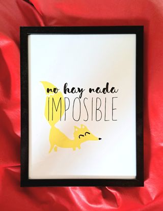 Pack 2 Cuadros Frases No hay nada imposible