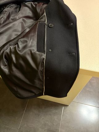 Chaqueta de paño Selected azul marino.