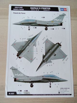 RAFALE B FIGHTER MAQUETA HOBBY BOSS 1/48