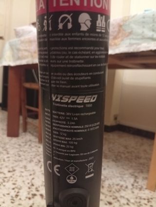 Monopatín eléctrico Wispeed