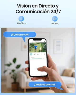 4K 8MP Cámara Vigilancia WiFi Exterior / SIM 64GB