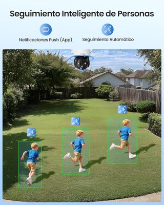 4K 8MP Cámara Vigilancia WiFi Exterior / SIM 64GB