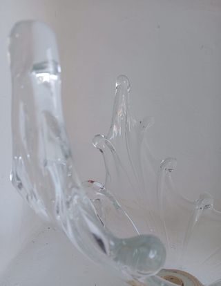 Antiguo centro de mesa cristal de murano