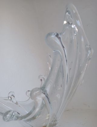 Antiguo centro de mesa cristal de murano