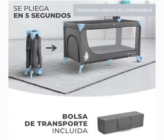 Cuna de viaje Kinderkraft con colchón