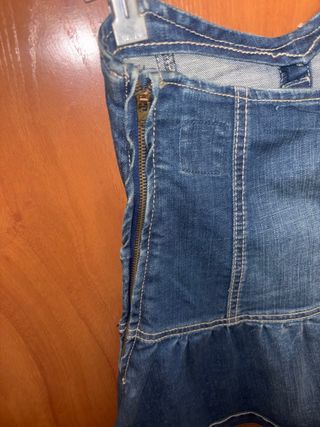 Falda vaquera alta cintura