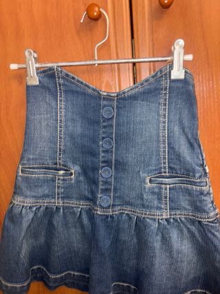 Falda vaquera alta cintura