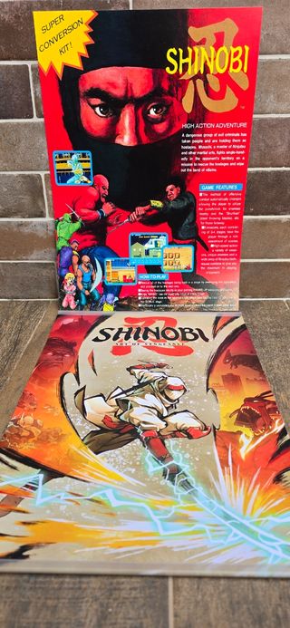 Shinobi SEGA Set Poster A3 2pz.