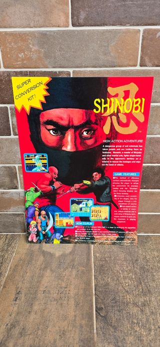 Shinobi SEGA Set Poster A3 2pz.