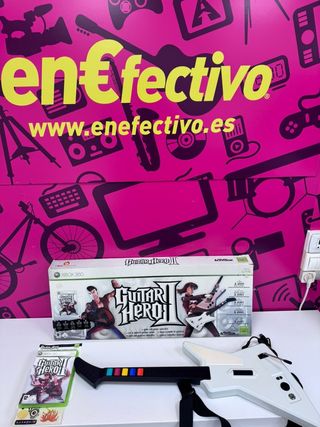 Mando Xbox 360 Guitar Hero 2 Guitarra Blanca