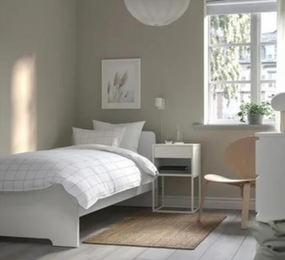 ESTRUCTURA DE CAMA BLANCA ASKVOLL DE IKEA 90 X 20