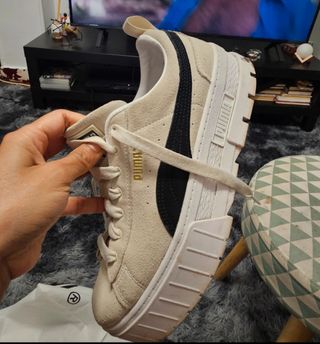 Zapatillas Puma Beige y Negra