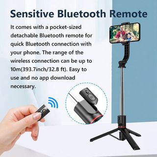 Palo de Selfie inalámbrico L13, 1130mm, versión extendida, Bluetooth, trípode, NUEVO