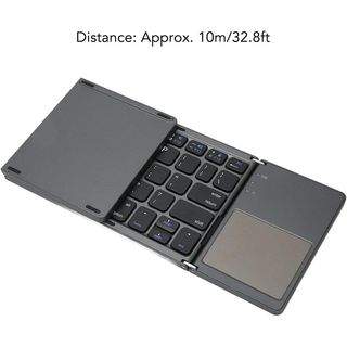 Teclado Bluetooth Plegable, Inalámbrico Portátil Tri Fold con Panel Táctil, NUEVO