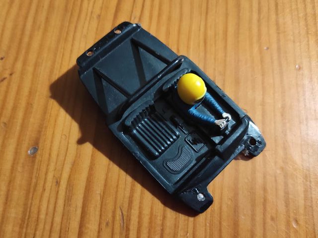 Bandeja piloto Porsche 911 Exin casco amarillo