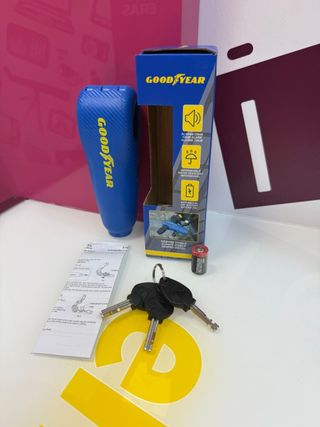 Cerradura  bloqueo de maneta con alarma  antirobo goodyear