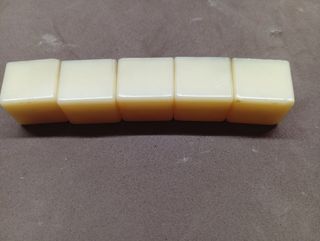 5 Botoneras Radio Antiguo Beige