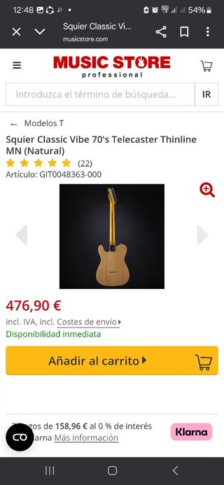 Guitarra Squier Classic Vibe 70s Telecaster