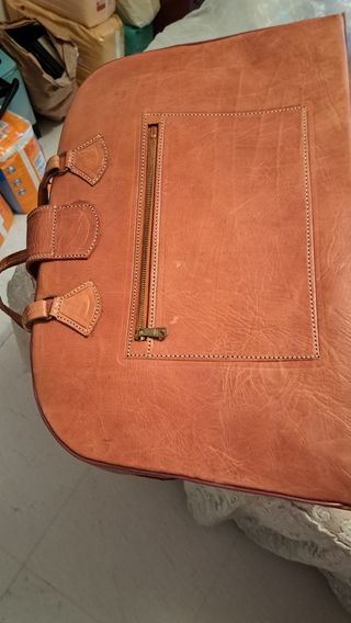 Bolso de viaje de cuero Marroquí