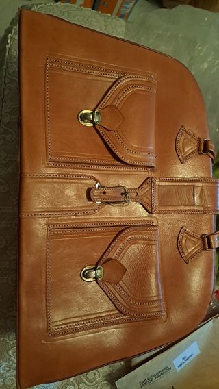 Bolso de viaje de cuero Marroquí