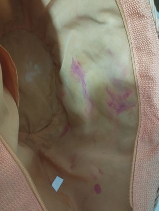 Bolsa,capazo, bolso de mimbre multicolor artesanal