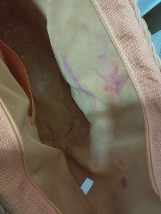 Bolsa,capazo, bolso de mimbre multicolor artesanal