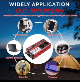 Power inverter. Inversor corriente de 12v a 220