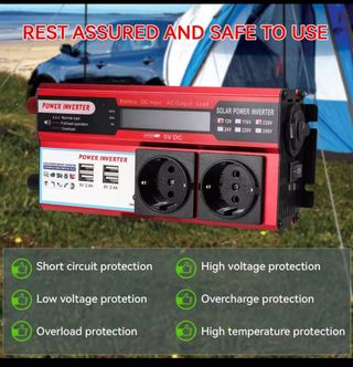 Power inverter. Inversor corriente de 12v a 220