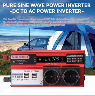 Power inverter. Inversor corriente de 12v a 220