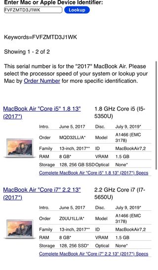 Chasis MacBook Air 13” 2017 A1466 Completo origina