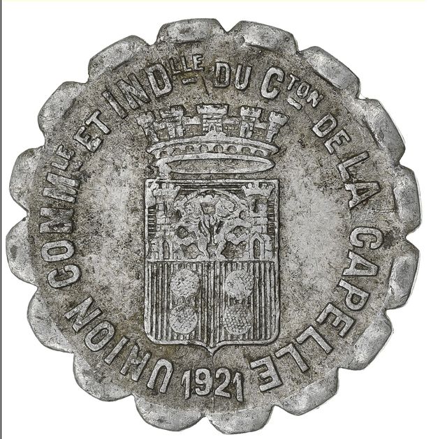 Moneda de necesidad Francia 1921