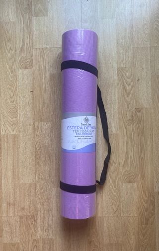 Esterilla violeta Yoga/Pilates 173x61x0,6 cm
