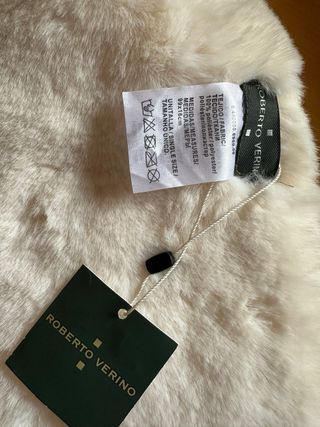 Cuello pelo ROBERTO VERINO blanco, a estrenar