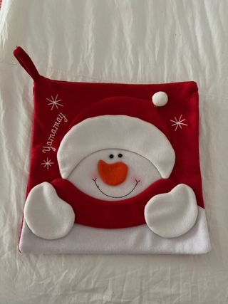 Fodera Cuscino Pupazzo Neve Natale