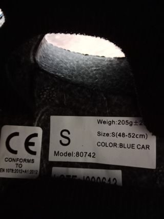 Casco Bicicleta Azul Talla S