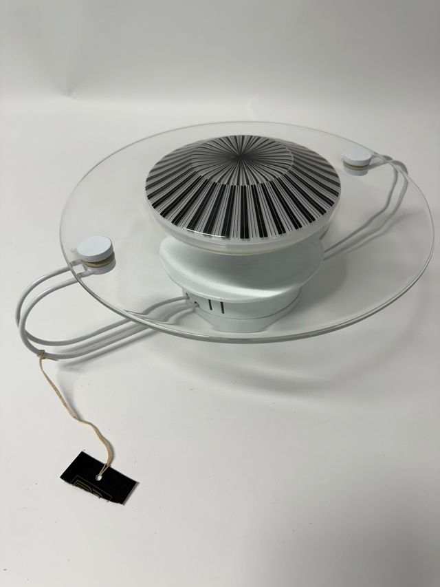 Lampada design vintage trasparente e bianca