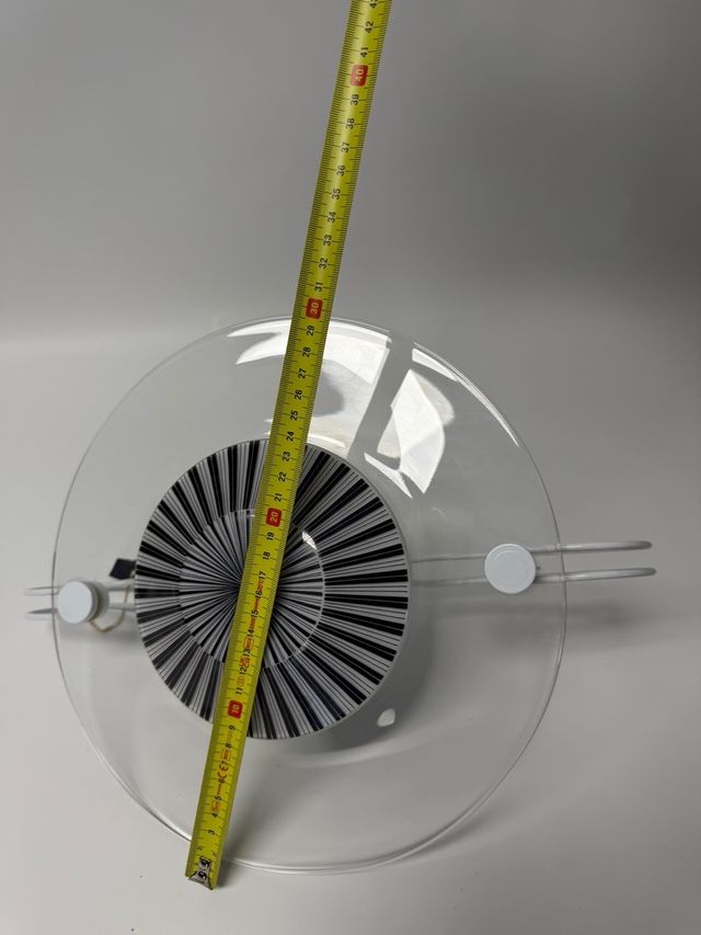 Lampada design vintage trasparente e bianca