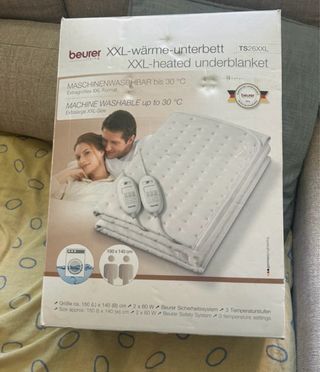 Manta eléctrica maca beurer 1,50x1,40 cms