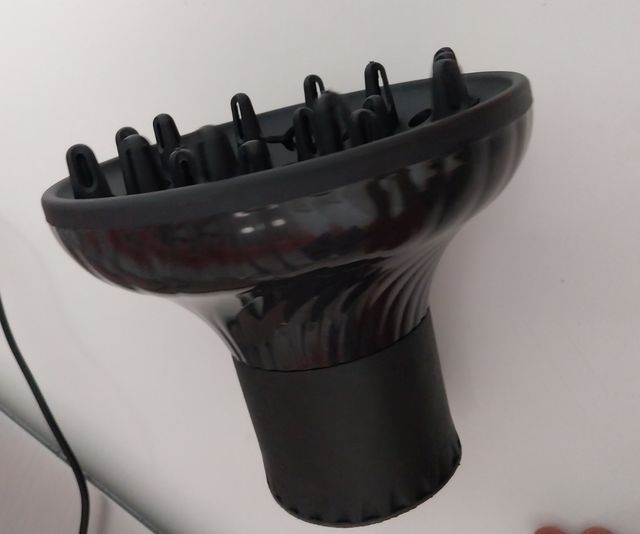 Difusor de Secador Pelo Negro. Nuevo