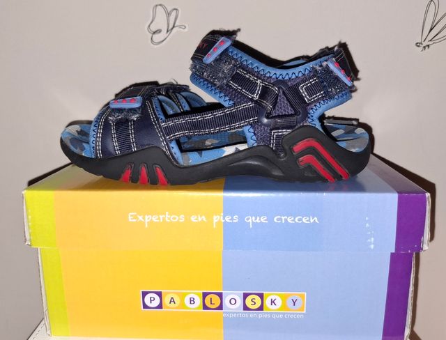 Sandalias Pablosky niño azul