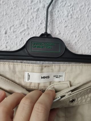 Pantalón Mango Beige Talla XS