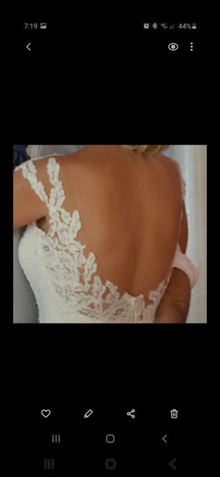 Vestido de Novia Coctel Encaje
