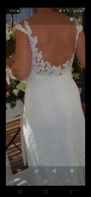 Vestido de Novia Coctel Encaje