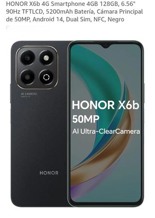 HONOR X6b 4G Negro 128GB