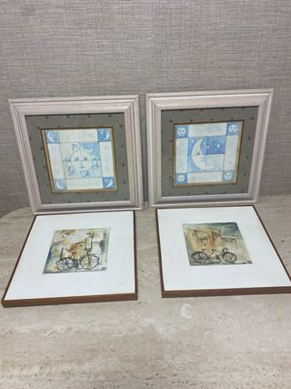 Juego de 4 Cuadros Decorativos