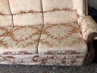 Sofá de 3 plazas con tapicería floral