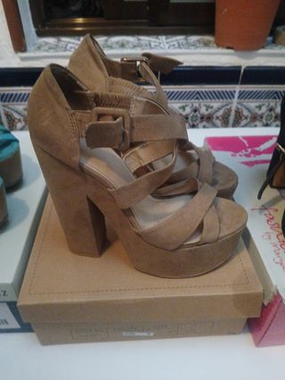 Zapatos de tacón de cuña para mujer