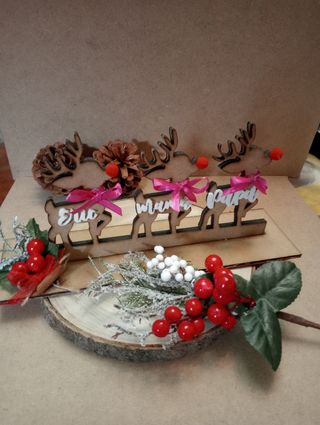 Adorno navidad renos