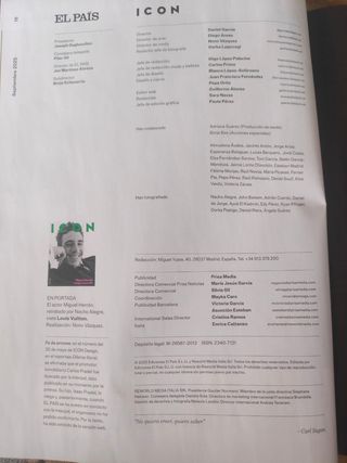 Revista ICON. Septiembre.